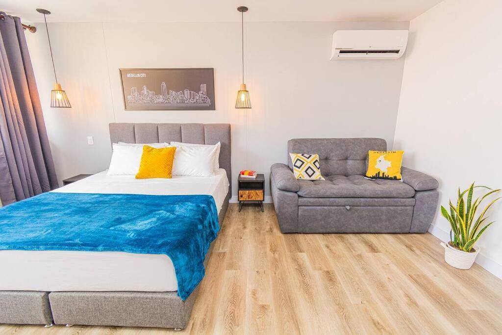 Apartment Poblado, Modern Studio, Coworking, A/c, Gym 1411