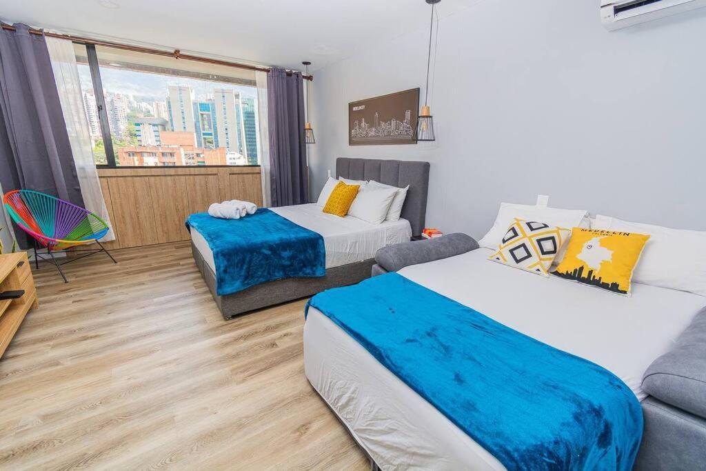 Poblado, Modern Studio, Coworking, A/c, Gym 1411 Apartment *